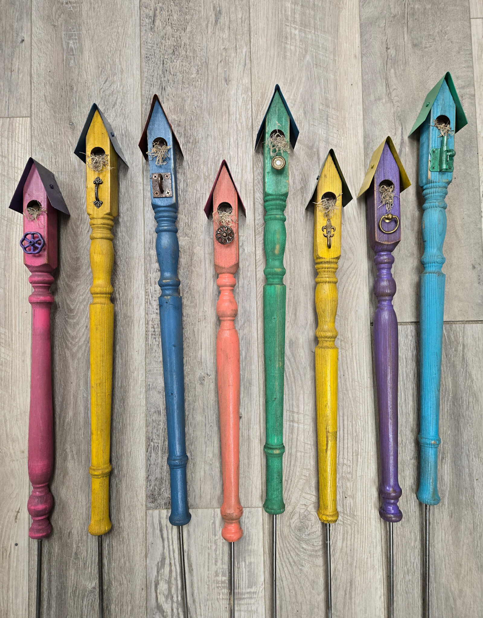Spindle Garden Stake - various colours