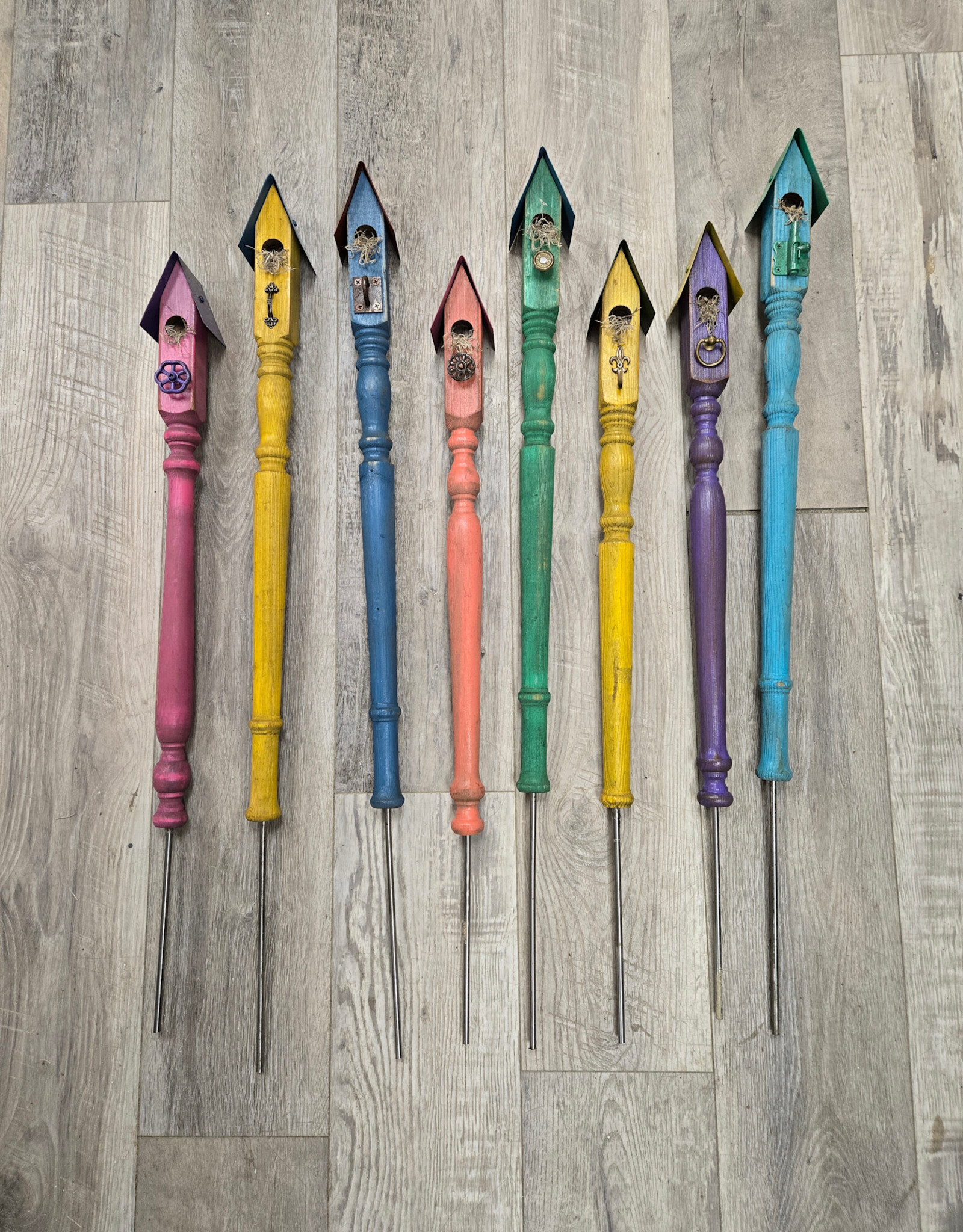 Spindle Garden Stake - various colours