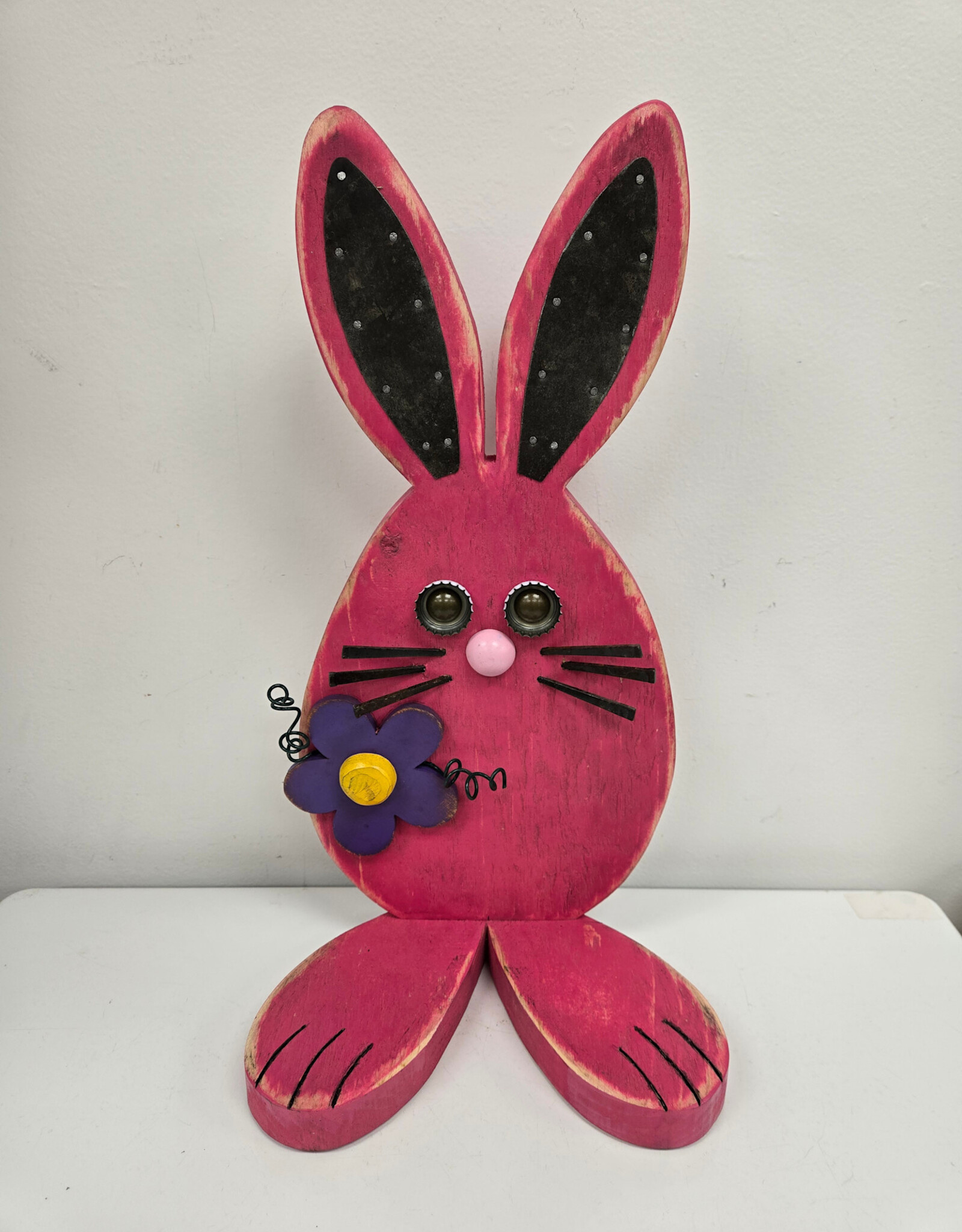 Wooden Bunny - pink
