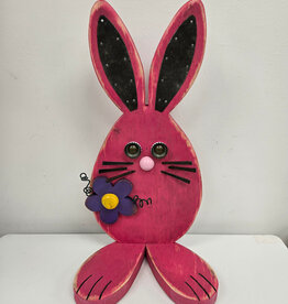 Wooden Bunny - pink