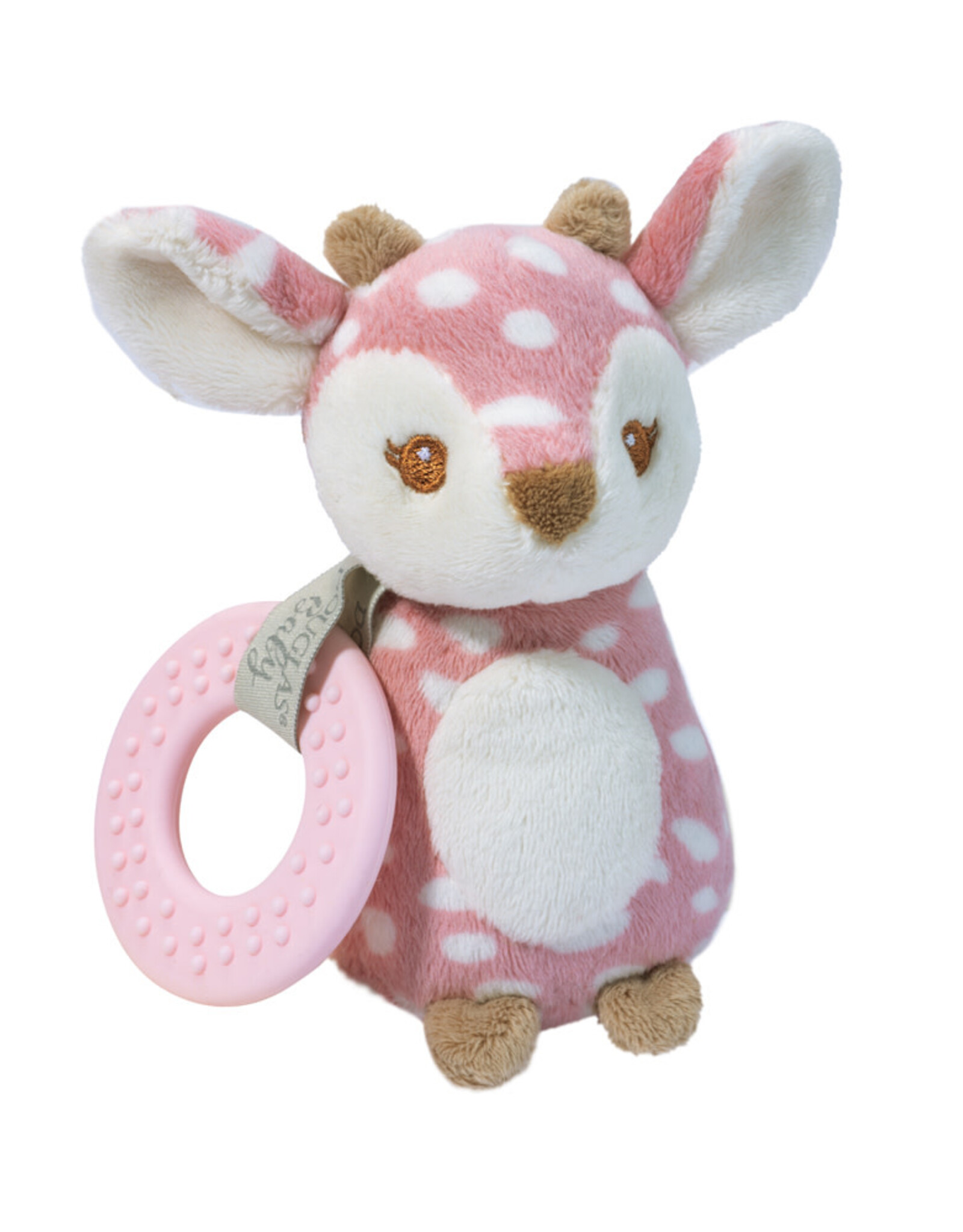 Douglas Cuddle Toys Farrah Pink Fawn Playtivity Rattle