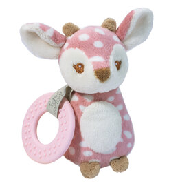 Douglas Cuddle Toys Farrah Pink Fawn Playtivity Rattle