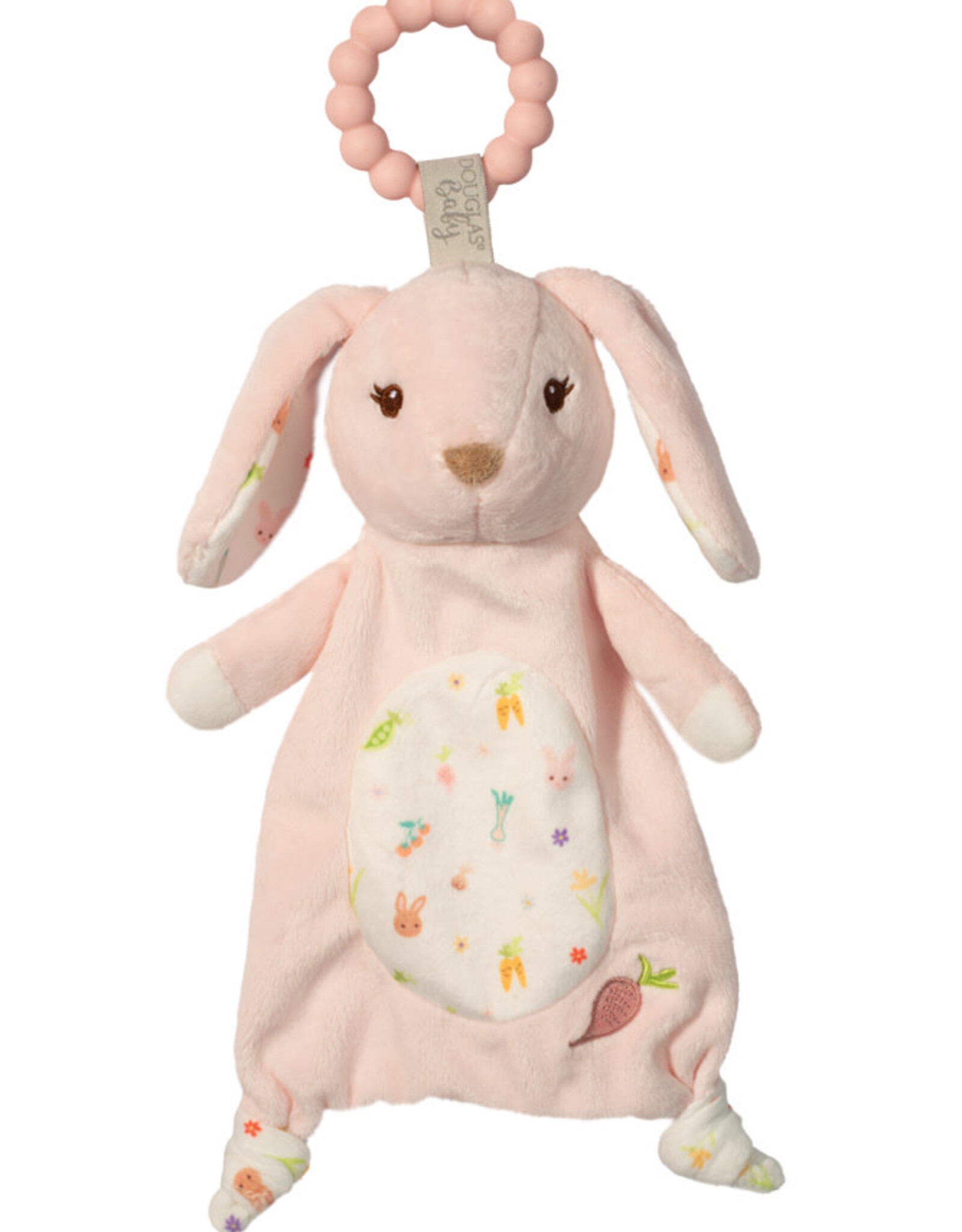 Douglas Cuddle Toys Parsnip Pink Bunny Lil' Teether