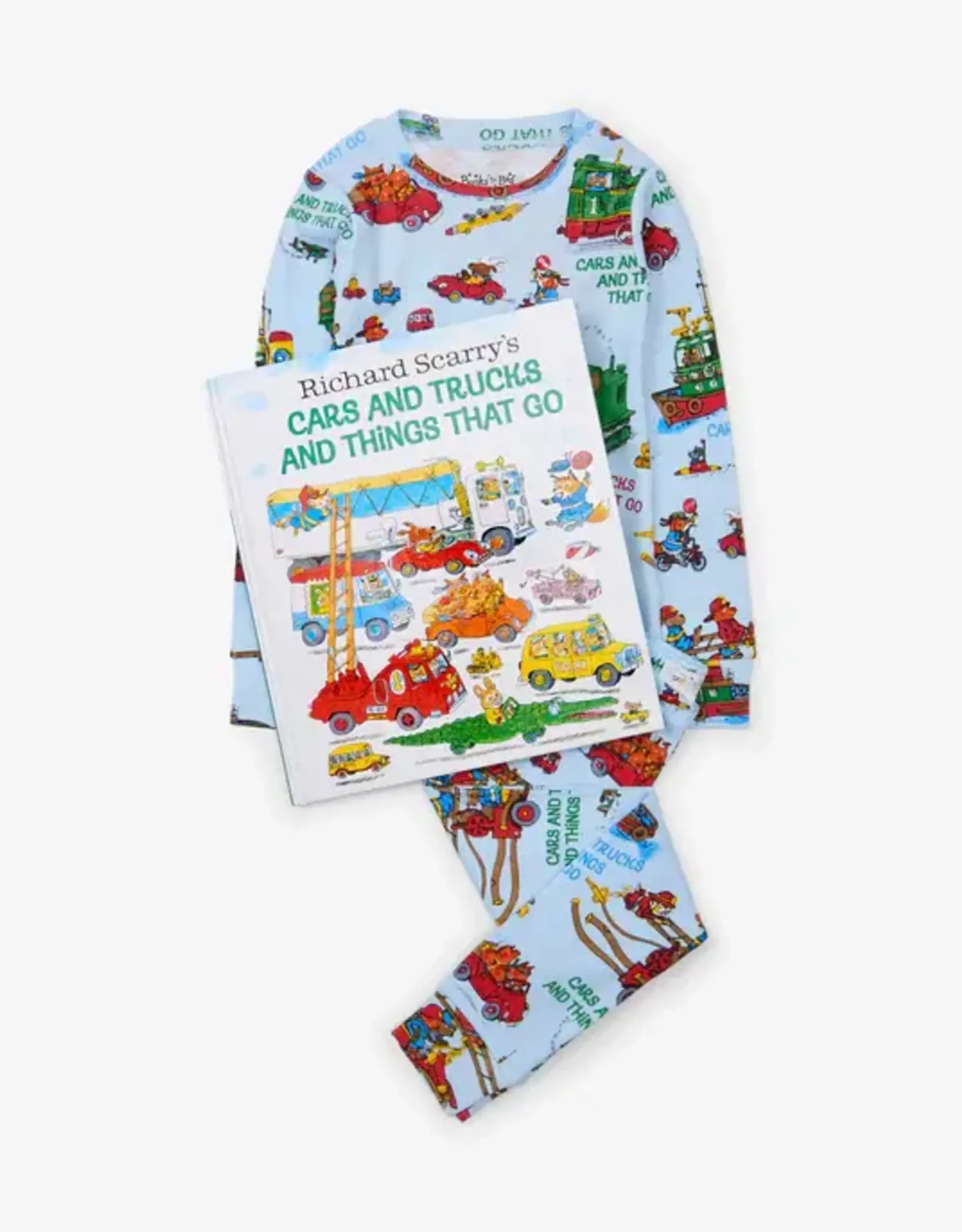 Richard Scarry's Cars & Trucks Book & Pajama Set