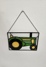 Stained Glass JD Tractor - 9" x 6.25"