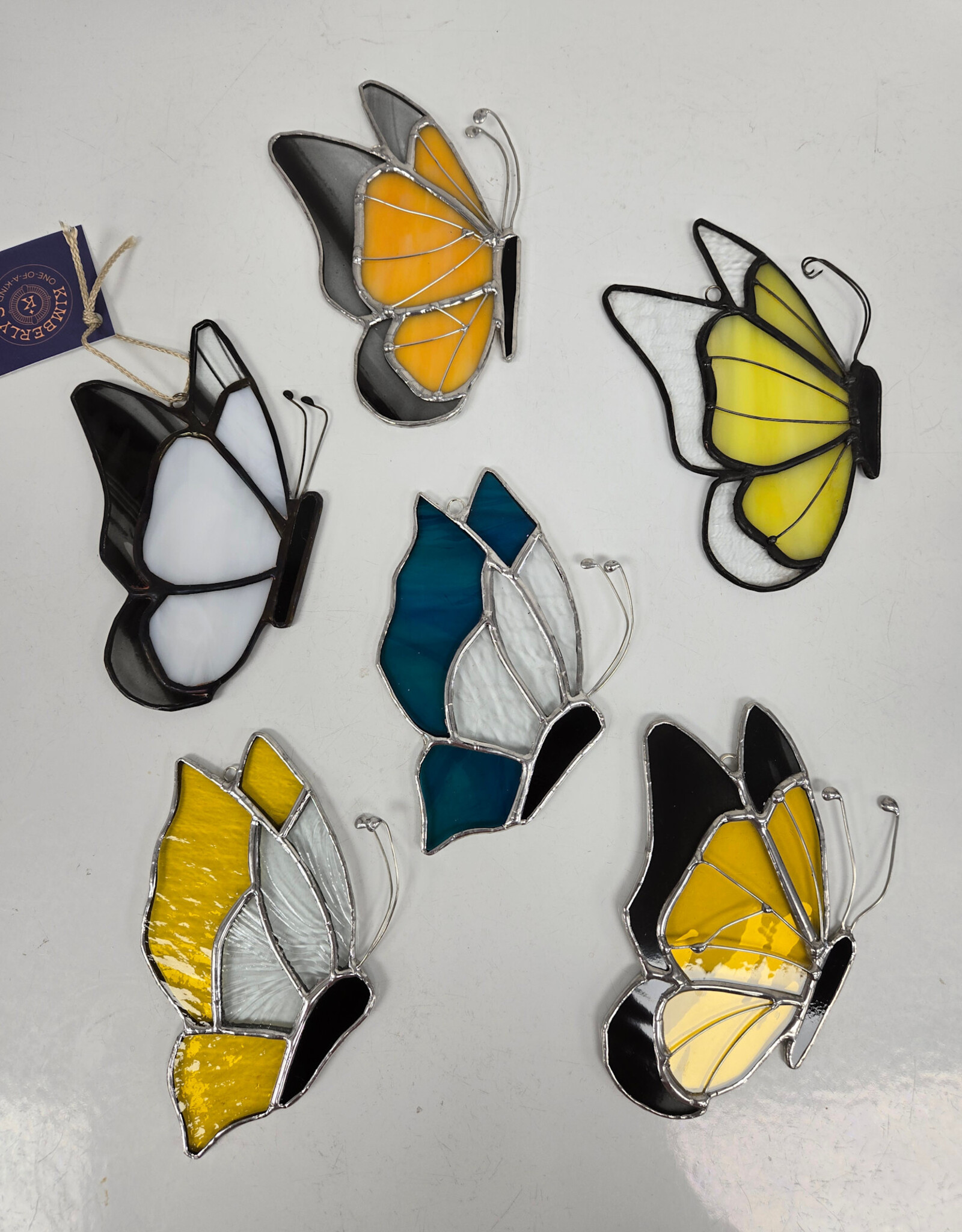 Stained Glass Butterfly Suncatcher - various colours