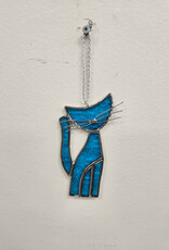 Stained Glass Cat Suncatcher - various colours