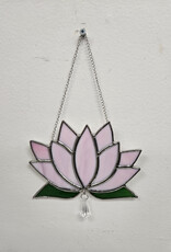 Stained Glass Lotus Suncatcher