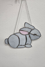 Stained Glass Bunny - hanging