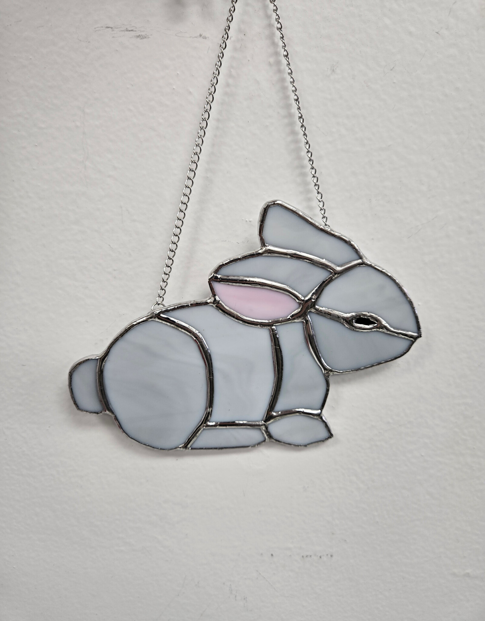 Stained Glass Bunny - hanging