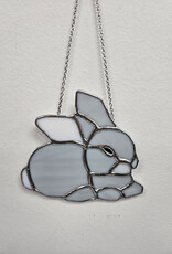 Stained Glass Bunny - hanging