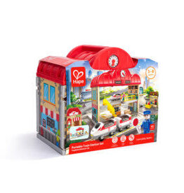 Hape Portable Train Station Set