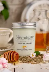 Serendipity Soy Candles 8oz Jar Candle - White Tea + Honey