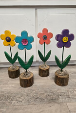 Wooden Flower - various colours