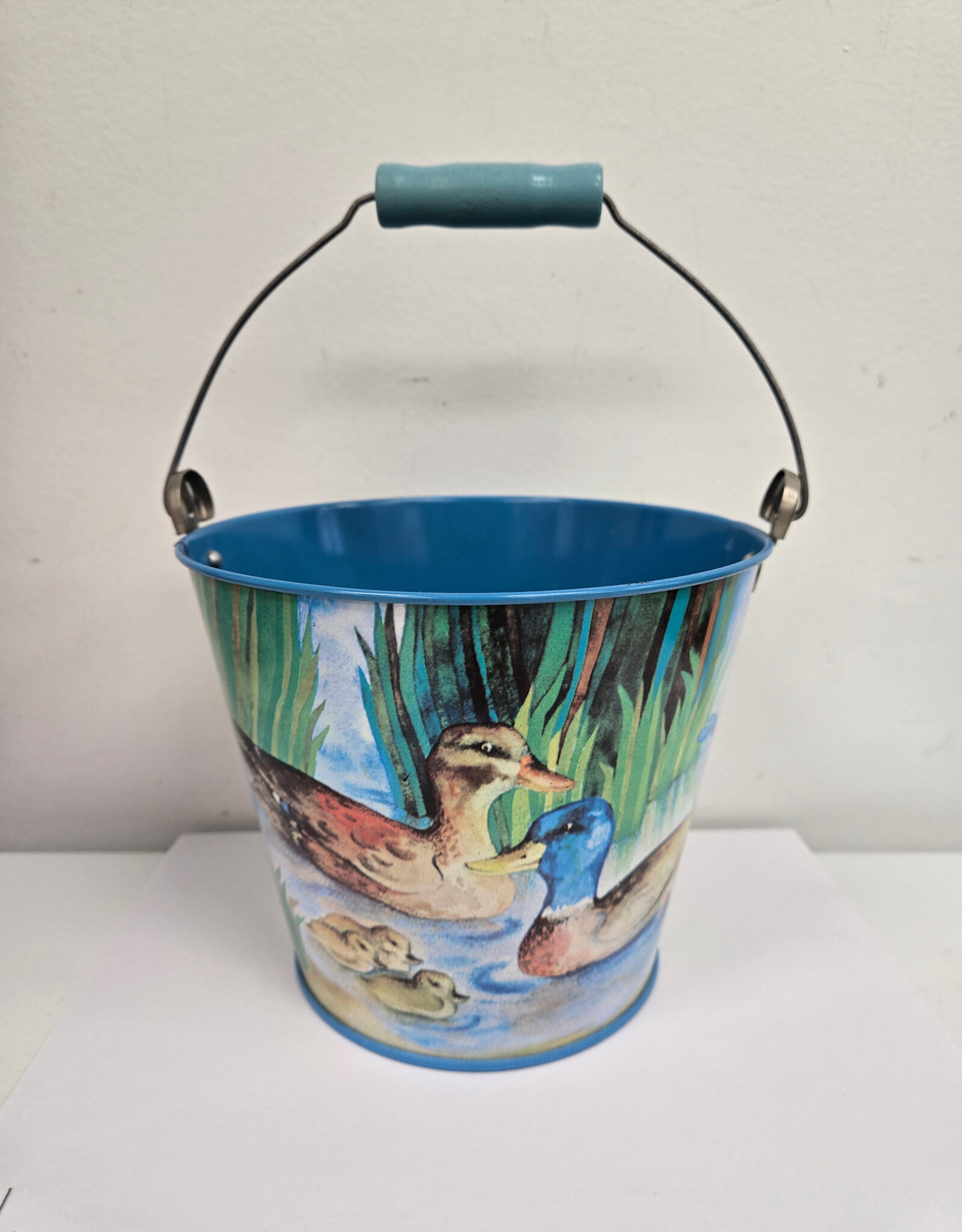 Duck Family Blue Pail