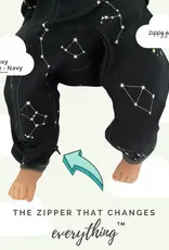 ZippyJamz Galaxy Love Navy - Footless