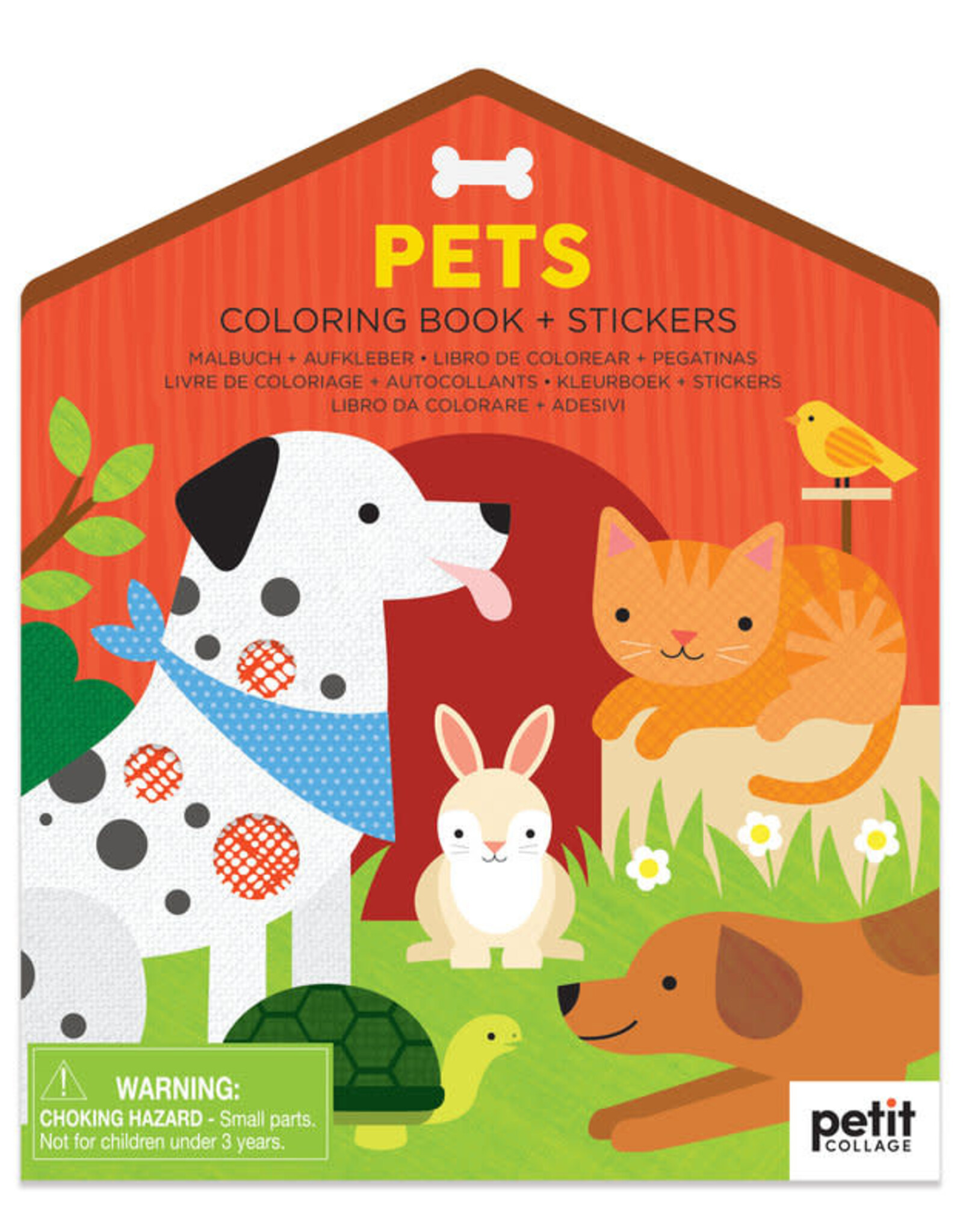 Pets Coloring Book and Stickers