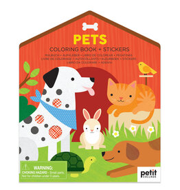 Pets Coloring Book and Stickers