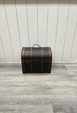 Wooden Treasure Chest Storage Box - 14.5x11.75x12.5"