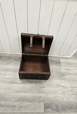Wooden Treasure Chest Storage Box - 14.5x11.75x12.5"
