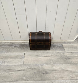 Wooden Treasure Chest Storage Box - 11.75x8x9"