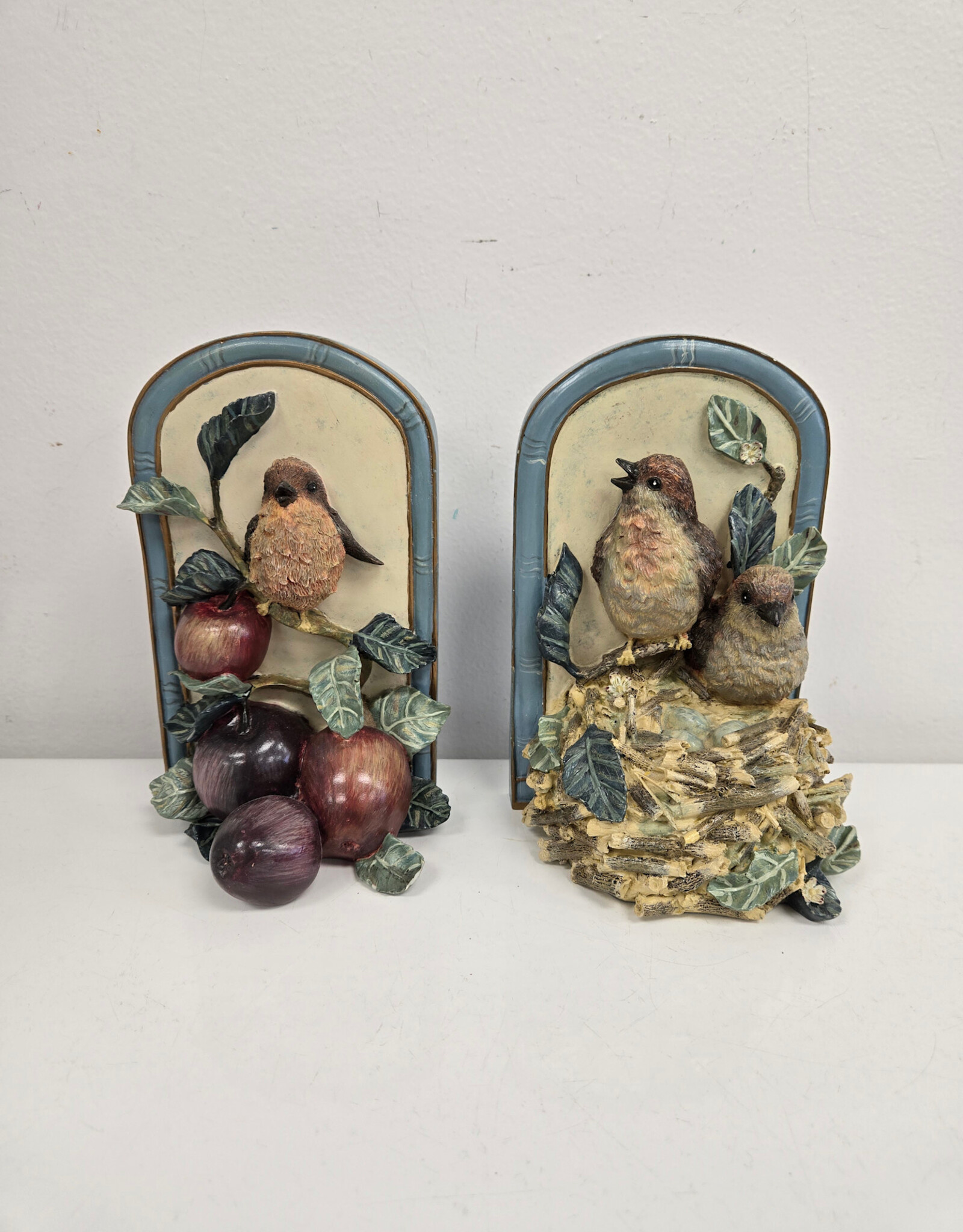 Vintage 1997 Songbird Meadow Bookends