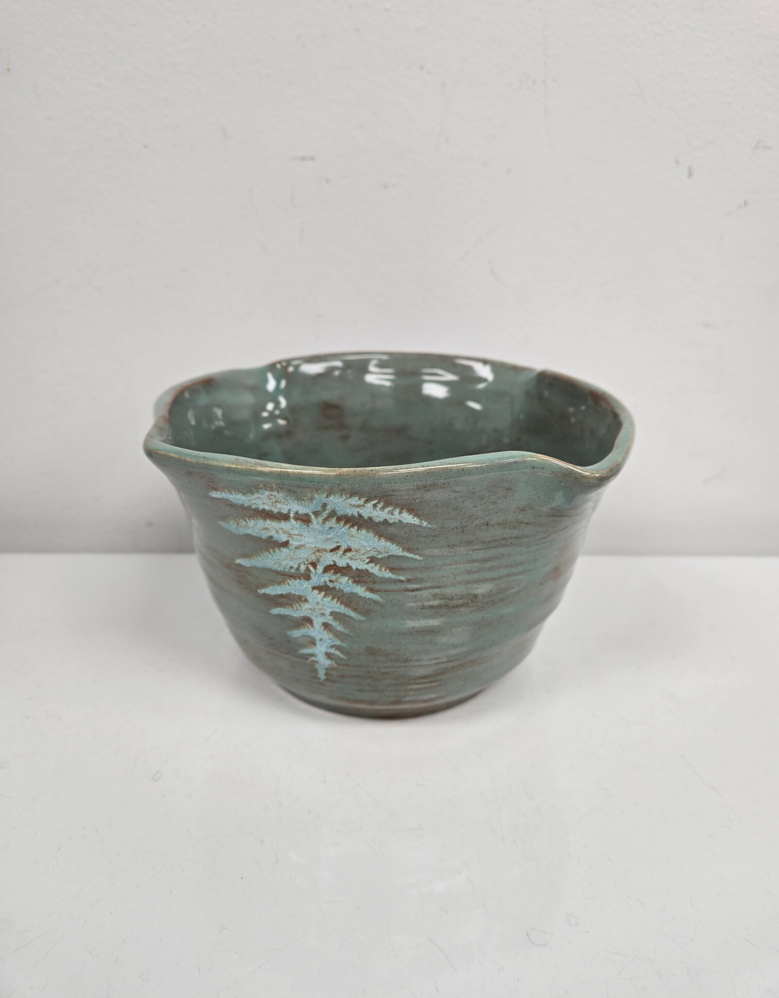 Clayworks & Candles Fern Bread Bowl - SF195