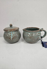 Clayworks & Candles Fern Creamer & Sugar Set - SF135