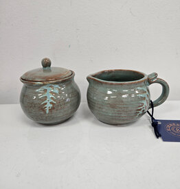 Clayworks & Candles Fern Creamer & Sugar Set - SF135