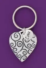 Hearts Swirl Keychain