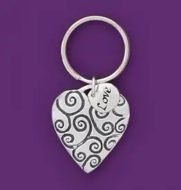 Hearts Swirl Keychain