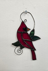 Stained Glass Cardinal Suncatcher - small