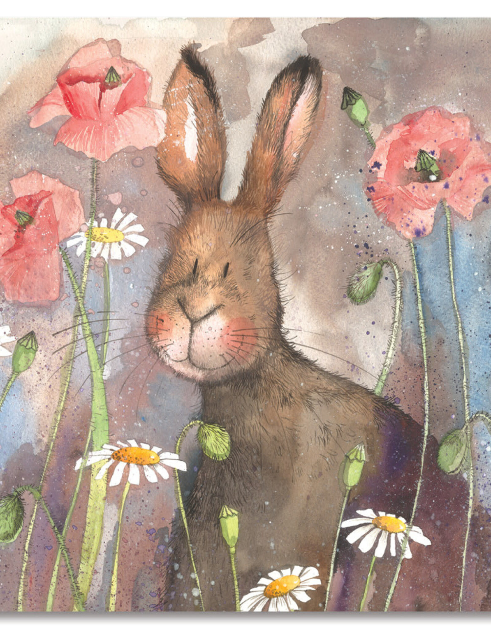 Alex Clark Coaster - Hare & Poppies