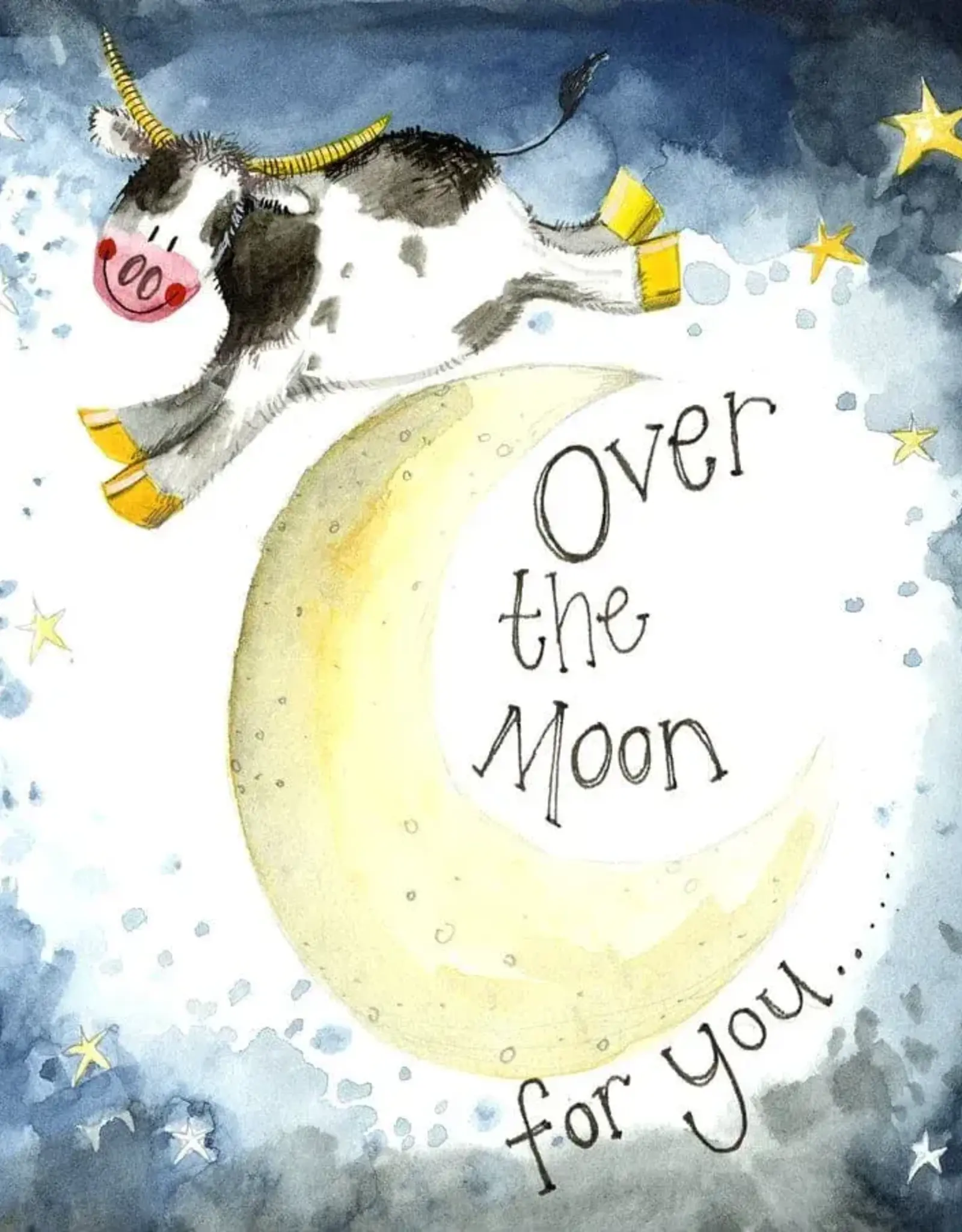 Alex Clark Romance Card - Moon and Starlight