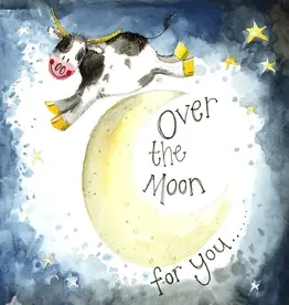 Alex Clark Romance Card - Moon and Starlight