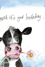 Alex Clark Birthday Card - Sunshine Cow