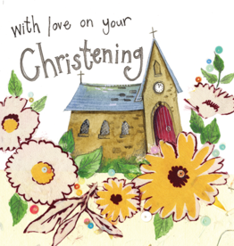 Alex Clark New Baby Card - Floral Christening