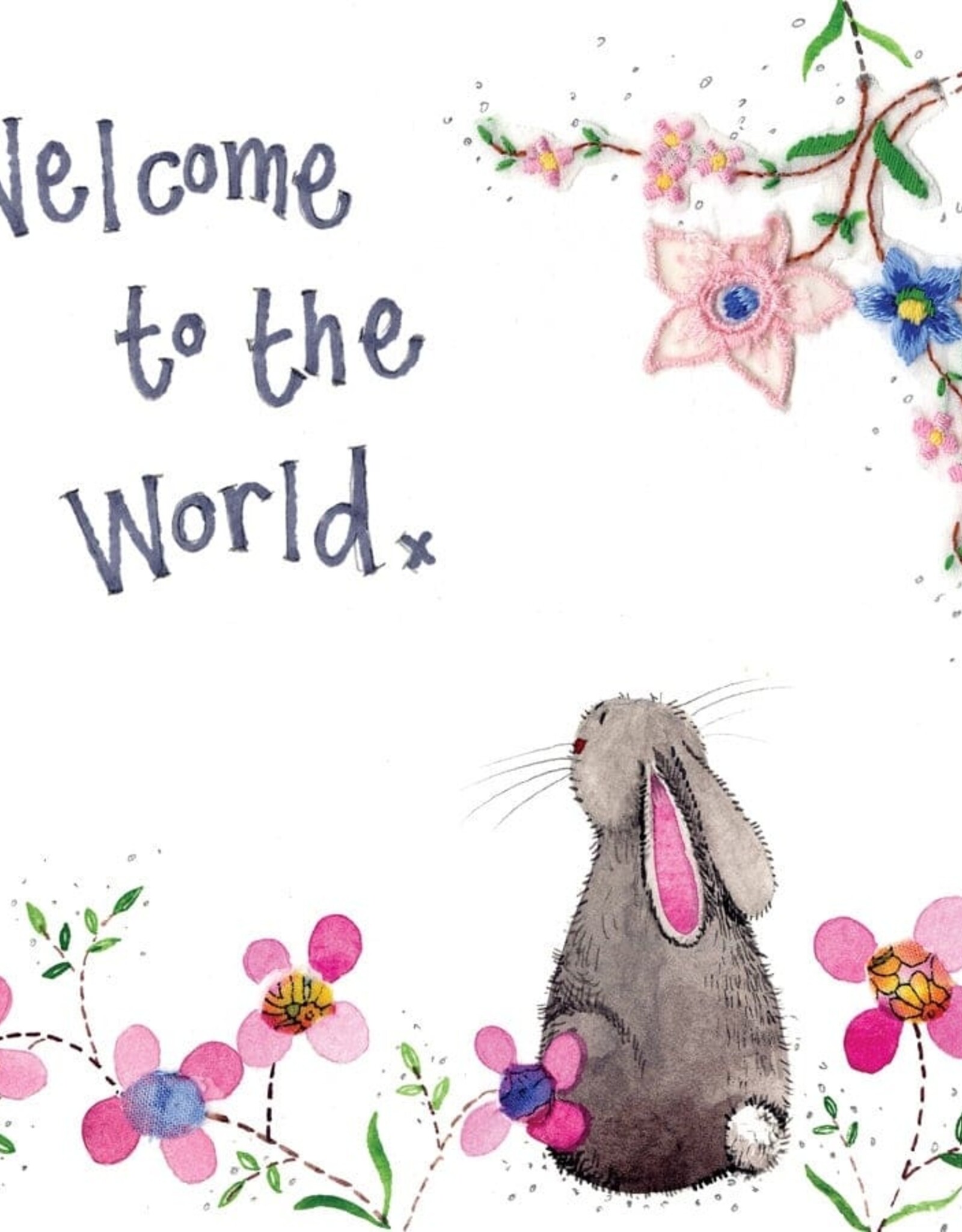Alex Clark New Baby Card - Welcome To The World