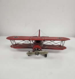 Red Metal Bi-Plane