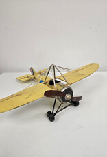 Yellow Metal Military Fighter Plane
