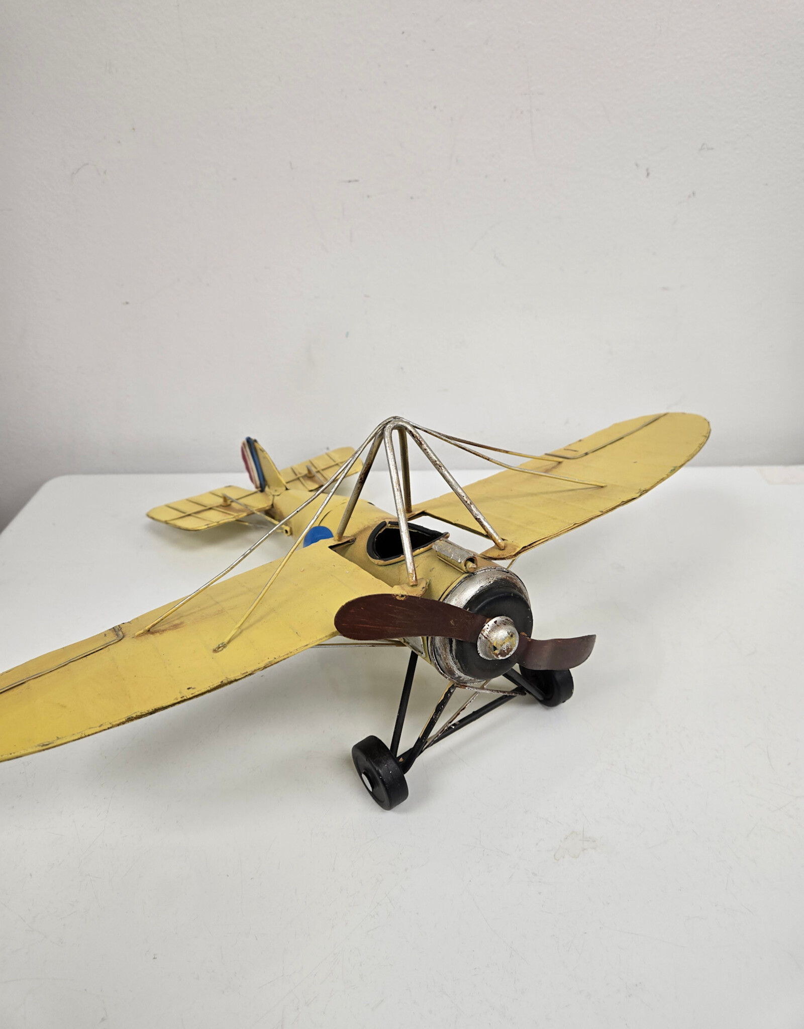 Yellow Metal Military Fighter Plane