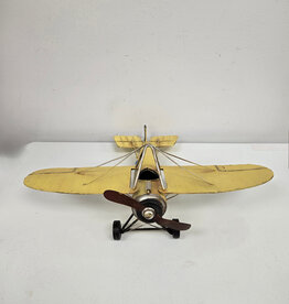 Yellow Metal Military Fighter Plane