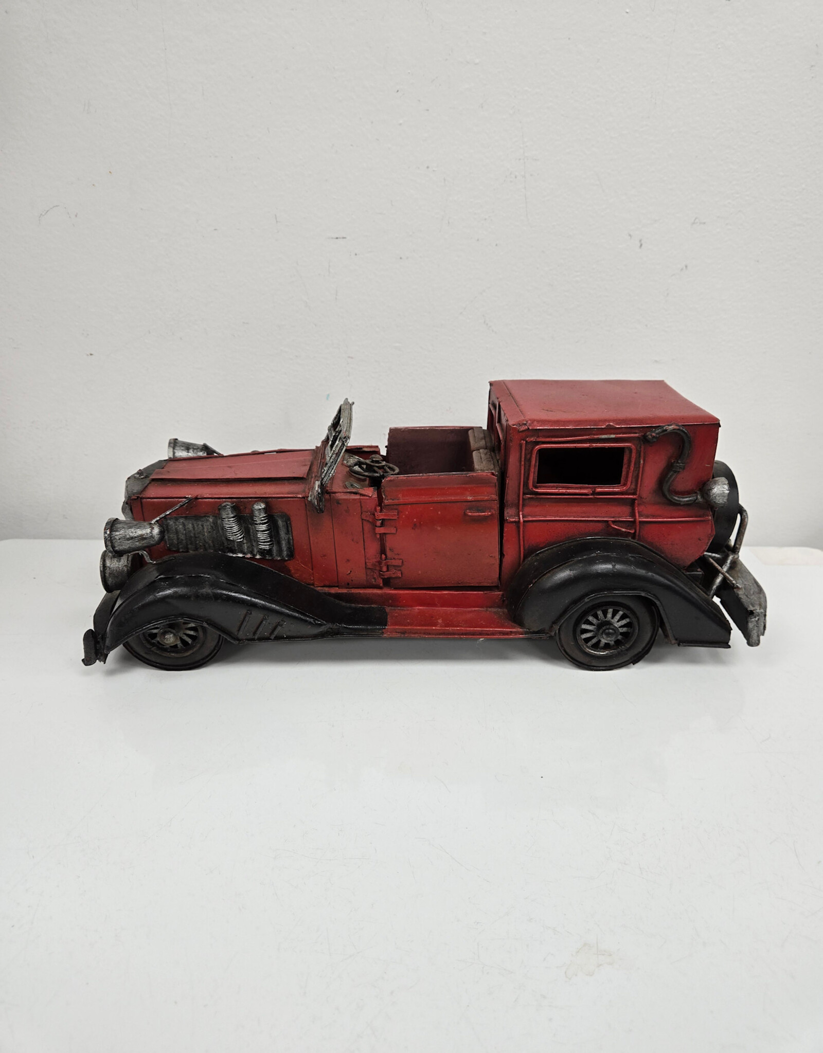 Vintage Red Metal Car