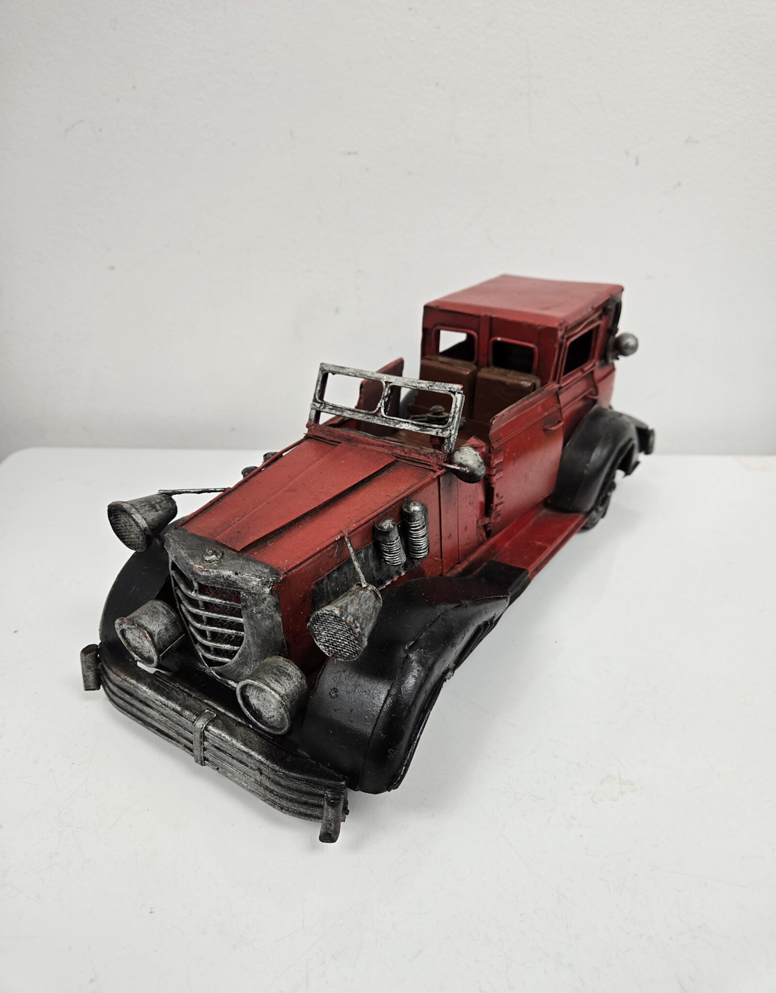 Vintage Red Metal Car