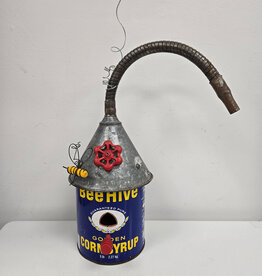 Bee Hive Corn Syrup Funnel Birdhouse