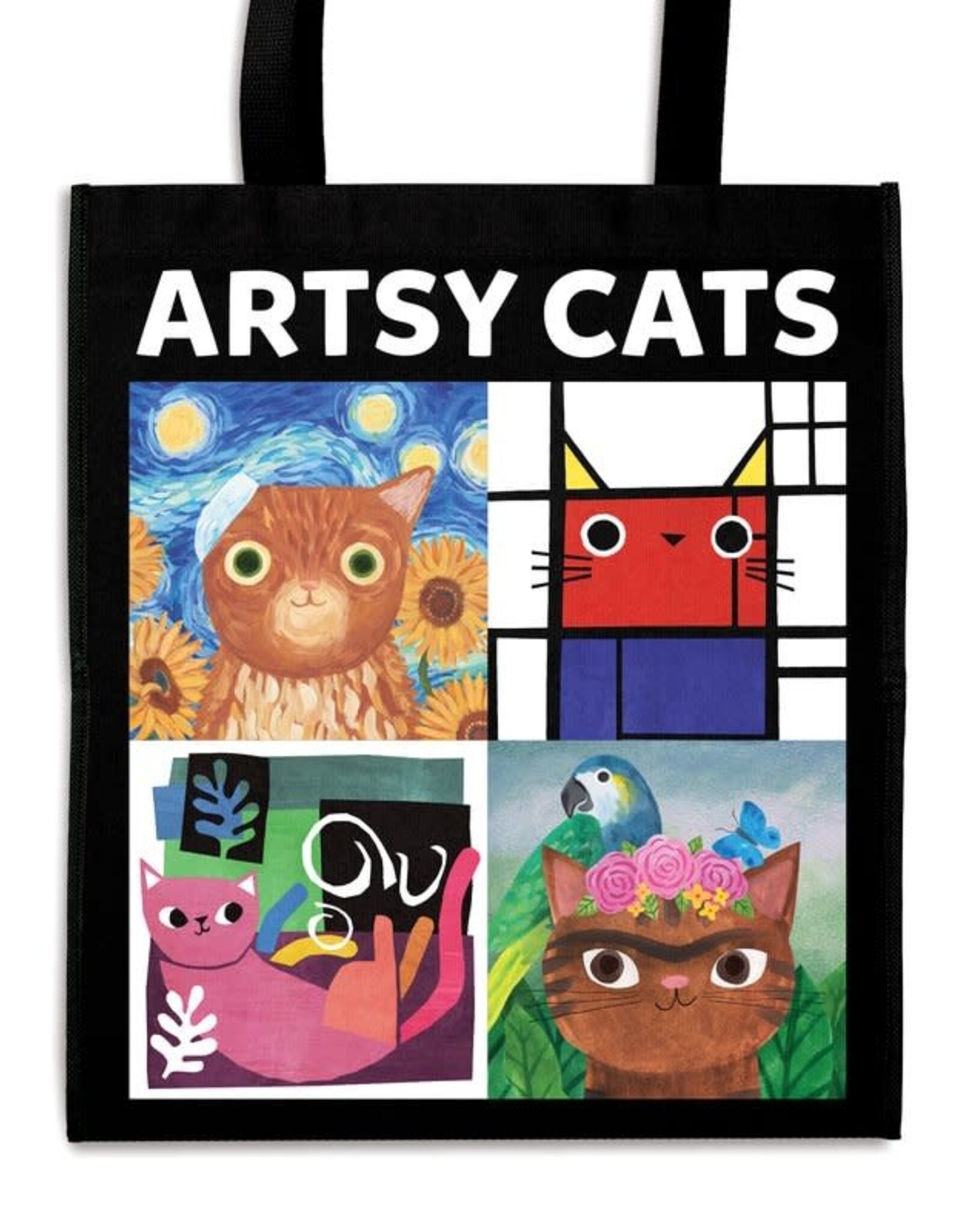 Reusable Shopping Bag - Artsy Cats