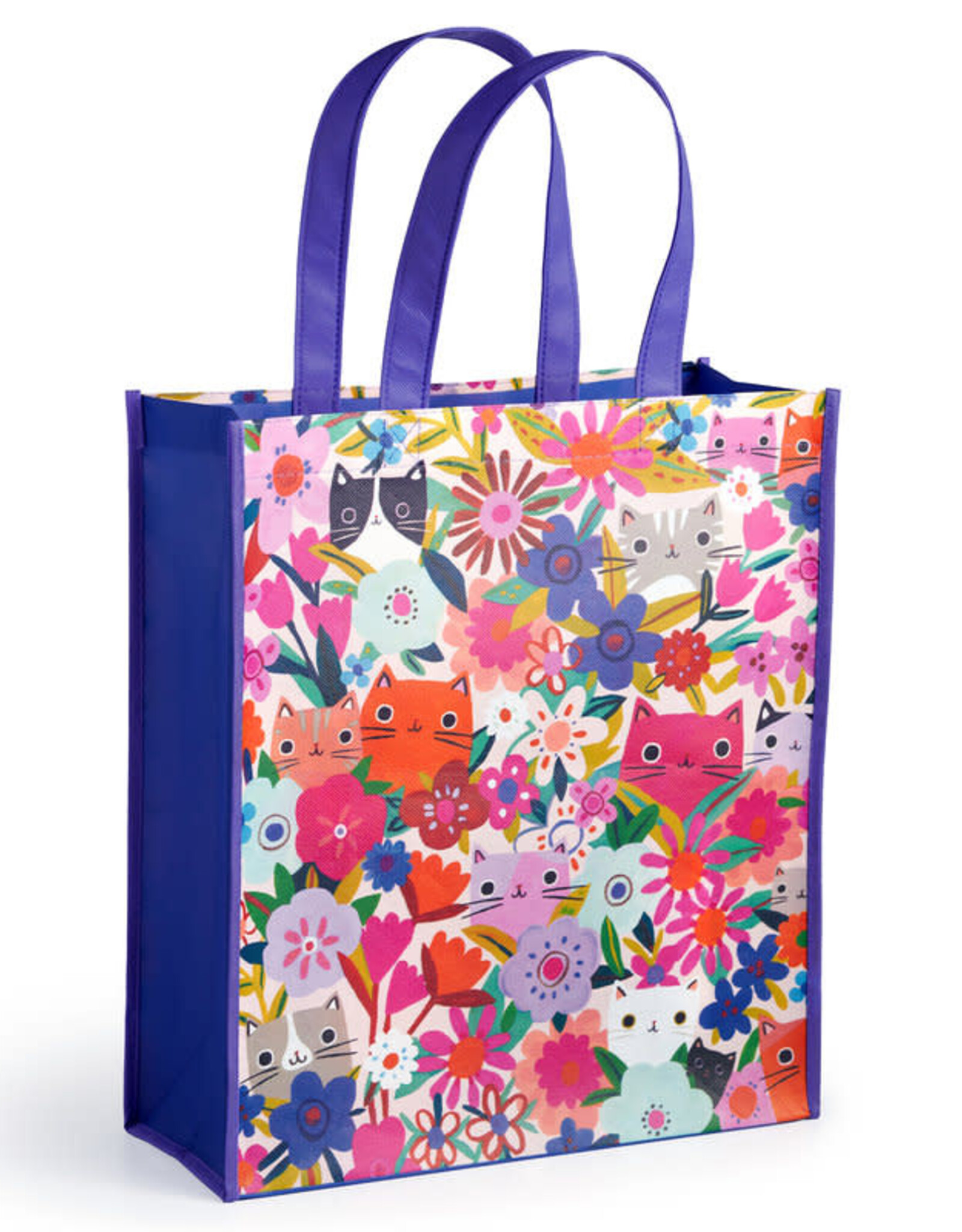 Reusable Shopping Bag - Blooming Cats