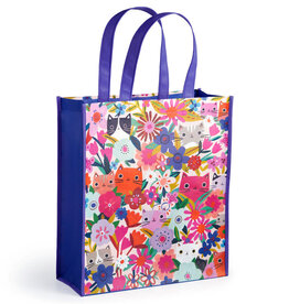 Reusable Shopping Bag - Blooming Cats