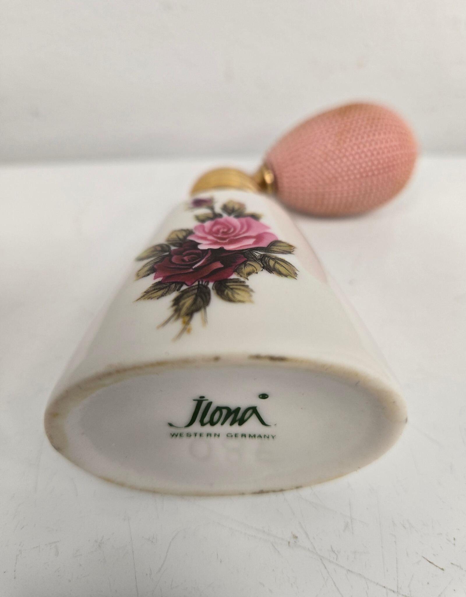 Vintage Porcelain German Atomizer Perfume Bottle