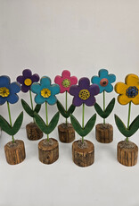 Wooden Flower - various colours